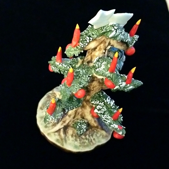 Italian Capodimonte Rusric Christmas Tree - Picture 1 of 6